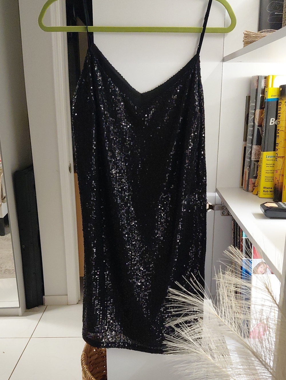 Banana Republic Black Sequin Dress